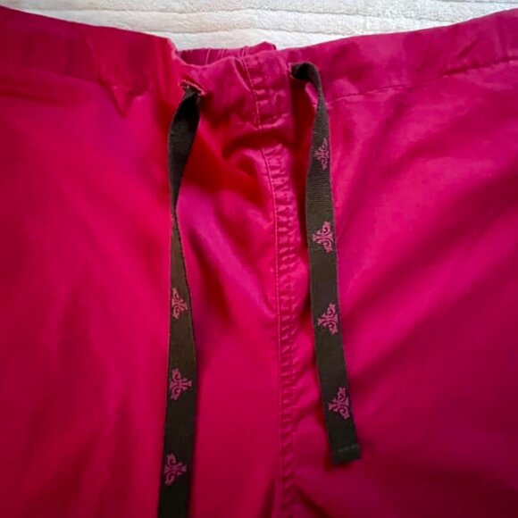 Women's Size XL Medium Couture EZ Flex Magenta Scrub Pants - Picture 7 of 10